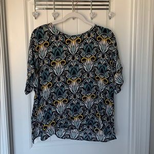 H&M patterned blouse, 12